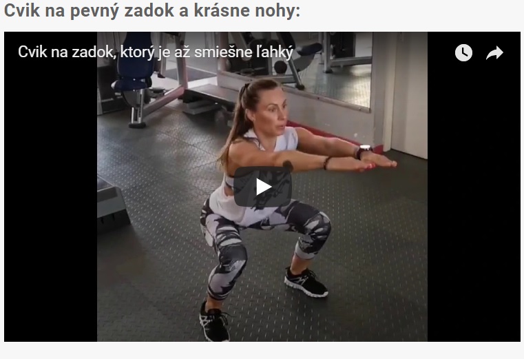 pevny zadok video trening